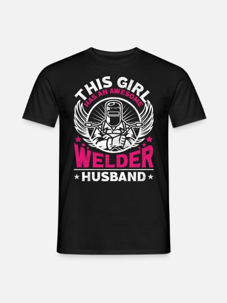Welder Welding Wife Husband This - Men's T-Shirt - black