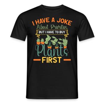 Amoureux des plantes Jardinage Jardiniers - T-shirt homme - noir - Devant - AI Model Male 178 light (178cm)
