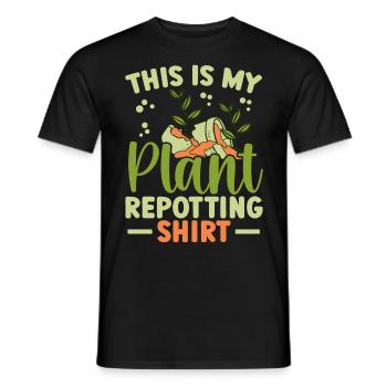 Plant Lovers Gardening Garden Gardeners - Men's T-Shirt - black - Front - AI Model Male 178 light (178cm)
