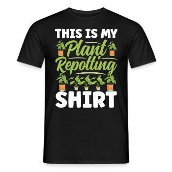 Plant Lovers Gardening Garden Gardeners - Men's T-Shirt - black - Front - AI Model Male 178 light (178cm)
