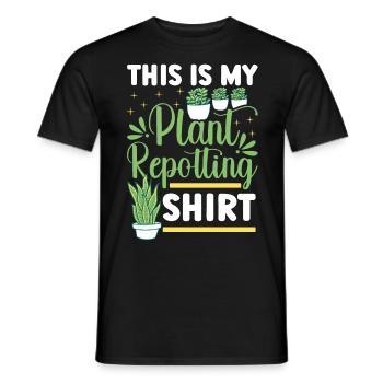 Plant Lovers Gardening Garden Gardeners - Men's T-Shirt - black - Front - AI Model Male 178 light (178cm)