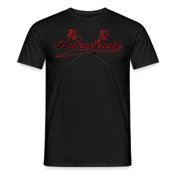 Hatesociety - Baseball Team - Men's T-Shirt - black - Front - AI Model Male 178 light (178cm)
