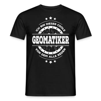 Geomatiker Kollegen Geburtstag Geomatik Geschenk - Männer T-Shirt - Schwarz - Vorne - AI Model Male 178 light (178cm)