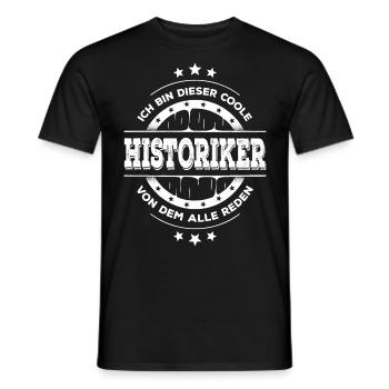 Historiker Geburtstag Geschichtsforscher Geschenk - Männer T-Shirt - Schwarz - Vorne - AI Model Male 178 light (178cm)