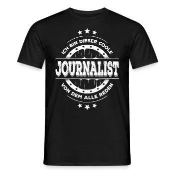 Journalist Geburtstag Journalismus Geschenk - Männer T-Shirt - Schwarz - Vorne - AI Model Male 178 light (178cm)