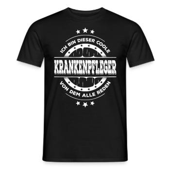 Krankenpfleger Geburtstag Krankenpflege Geschenk - Männer T-Shirt - Schwarz - Vorne - AI Model Male 178 light (178cm)