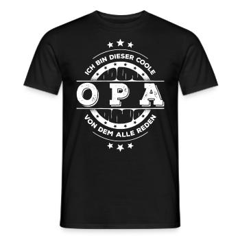 Ich Bin Opa Geburtstag Großvater Geschenk - Männer T-Shirt - Schwarz - Vorne - AI Model Male 178 light (178cm)