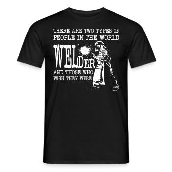 Welder Welding Vintage There Are - Männer T-Shirt - Schwarz - Vorne - AI Model Male 178 light (178cm)