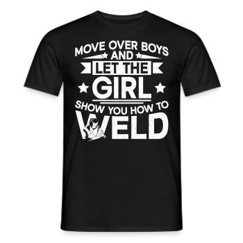 Welder Welding Female Welder - Männer T-Shirt - Schwarz - Vorne - AI Model Male 178 light (178cm)