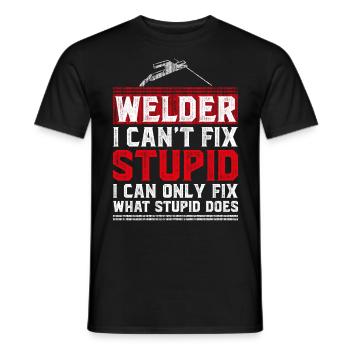 Welder Welding Vintage Welder I - Männer T-Shirt - Schwarz - Vorne - AI Model Male 178 light (178cm)