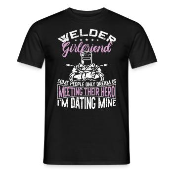 Welder Welding Vintage Welder - Männer T-Shirt - Schwarz - Vorne - AI Model Male 178 light (178cm)