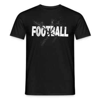 Police de football américain Grunge Splash USA Sport - T-shirt homme - noir - Devant - AI Model Male 178 light (178cm)
