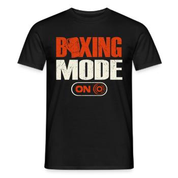 Boxer Quote I Beat People With A Boxing Gloves - Männer T-Shirt - Schwarz - Vorne - AI Model Male 178 light (178cm)