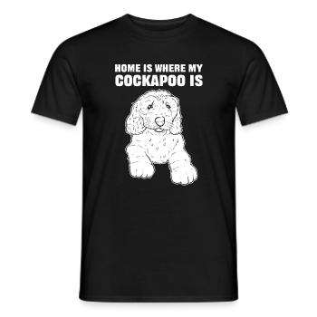 Home Is Where My Cockapoo Is Cockapoo Dog - Männer T-Shirt - Schwarz - Vorne - AI Model Male 178 light (178cm)