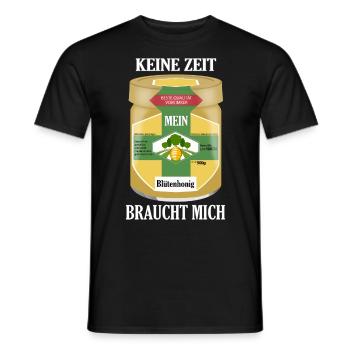 Imker Lustiger Spruch Mein Honig Braucht Mich - Männer T-Shirt - Schwarz - Vorne - AI Model Male 178 light (178cm)
