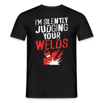 Welder Welding Vintage I'm - Männer T-Shirt - Schwarz - Vorne - AI Model Male 178 light (178cm)