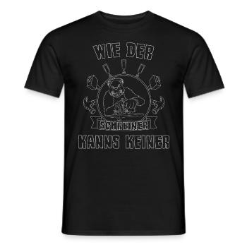 Schreiner Handwerker Beruf Spruch - Männer T-Shirt - Schwarz - Vorne - AI Model Male 178 light (178cm)