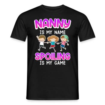 Avec moi tout le monde est gâté Je suis assistante maternelle - T-shirt homme - noir - Devant - AI Model Male 178 light (178cm)