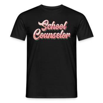 School accompaniment Inclusion best school companion - Men's T-Shirt - black - Front - AI Model Male 178 light (178cm)