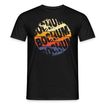 Bochum Deutschland Stadt Vintage Retro Skyline - Männer T-Shirt - Schwarz - Vorne - AI Model Male 178 light (178cm)