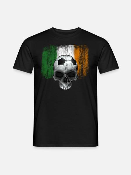 Irland Fußballfan - Männer T-Shirt - Schwarz