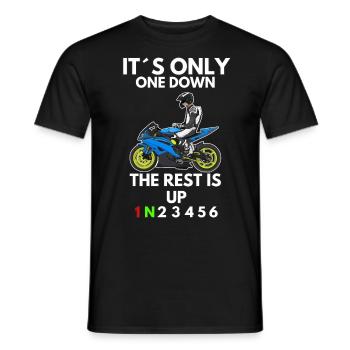 Motorcycle Lifestyle / Motorcycle / Motorcycle biker - Men's T-Shirt - black - Front - AI Model Male 178 light (178cm)