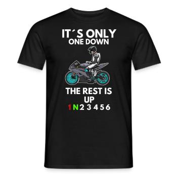 Motorcycle Lifestyle / Motorcycle / Motorcycle biker - Men's T-Shirt - black - Front - AI Model Male 178 light (178cm)