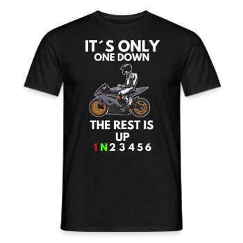 Motorcycle Lifestyle / Motorcycle / Motorcycle biker - Men's T-Shirt - black - Front - AI Model Male 178 light (178cm)