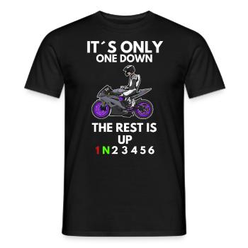 Motorcycle Lifestyle / Motorcycle / Motorcycle biker - Men's T-Shirt - black - Front - AI Model Male 178 light (178cm)