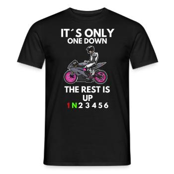 Moto Lifestyle / Moto / Moto motard - T-shirt homme - noir - Devant - AI Model Male 178 light (178cm)