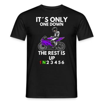 Motorcycle Lifestyle / Motorcycle / Motorcycle biker - Men's T-Shirt - black - Front - AI Model Male 178 light (178cm)