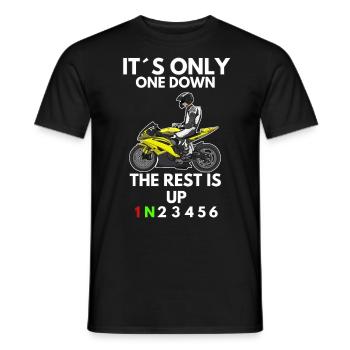 Motorcycle Lifestyle / Motorcycle / Motorcycle biker - Men's T-Shirt - black - Front - AI Model Male 178 light (178cm)