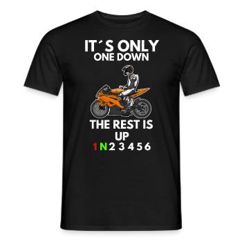 Motorcycle Lifestyle / Motorcycle / Motorcycle biker - Men's T-Shirt - black - Front - AI Model Male 178 light (178cm)