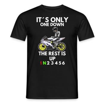 Motorcycle Lifestyle / Motorcycle / Motorcycle biker - Men's T-Shirt - black - Front - AI Model Male 178 light (178cm)