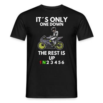 Motorcycle Lifestyle / Motorcycle / Motorcycle biker - Men's T-Shirt - black - Front - AI Model Male 178 light (178cm)