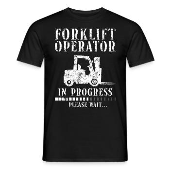 Certified Forklift Truck Operator - Männer T-Shirt - Schwarz - Vorne - AI Model Male 178 light (178cm)