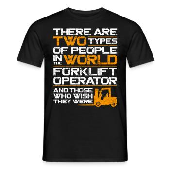 Certified Forklift Truck Operator - Männer T-Shirt - Schwarz - Vorne - AI Model Male 178 light (178cm)