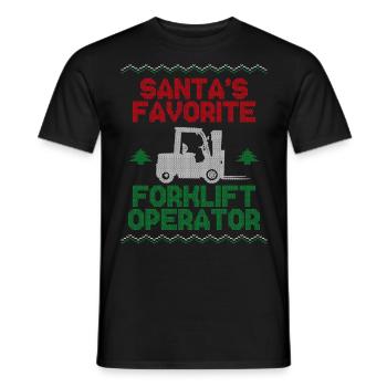 Certified Forklift Truck Operator - Männer T-Shirt - Schwarz - Vorne - AI Model Male 178 light (178cm)