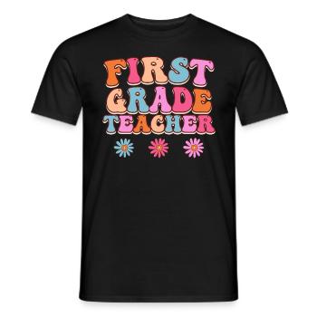 Erste Klasse Klassenlehrer ich bin Lehrer - Männer T-Shirt - Schwarz - Vorne - AI Model Male 178 light (178cm)
