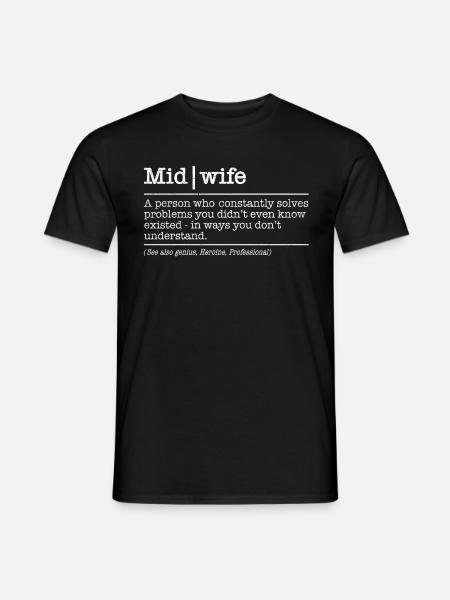 Hebamme Beruf Definition Hebamme Dankeschön - Männer T-Shirt - Schwarz