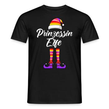 Prinzessin Elfe Schwester Frauen Weihnachten - Männer T-Shirt - Schwarz - Vorne - AI Model Male 178 light (178cm)