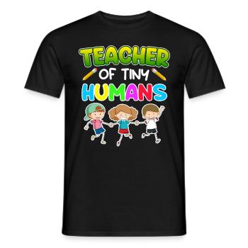 My profession is kindergarten teacher kindergarten - Men's T-Shirt - black - Front - AI Model Male 178 light (178cm)