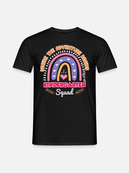 Kindergarten Squad Kindergarten Gruppe Erzieherin - Männer T-Shirt - Schwarz