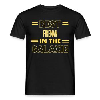 Le meilleur pompier de tous les temps dans la galaxie - T-shirt homme - noir - Devant - AI Model Male 178 light (178cm)