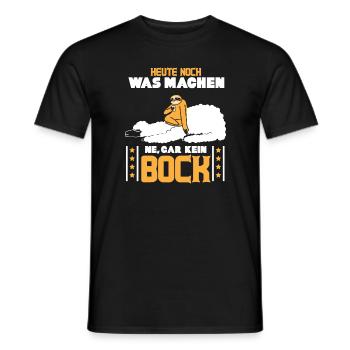 Faulenzen Chillen lustiges Motiv Faultier Spruch - Männer T-Shirt - Schwarz - Vorne - AI Model Male 178 light (178cm)