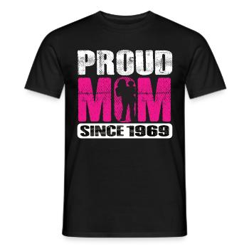 Proud Mom Since 1969 - Männer T-Shirt - Schwarz - Vorne - AI Model Male 178 light (178cm)