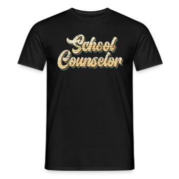 School accompaniment Inclusion best school companion - Men's T-Shirt - black - Front - AI Model Male 178 light (178cm)
