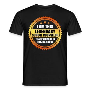 Inclusion I am the legendary school companion - Men's T-Shirt - black - Front - AI Model Male 178 light (178cm)