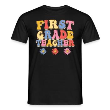 Erste Klasse Klassenlehrer ich bin Lehrer - Männer T-Shirt - Schwarz - Vorne - AI Model Male 178 light (178cm)