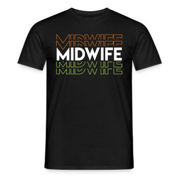 Doula Geburtshelfer Hebamme - Männer T-Shirt - Schwarz - Vorne - AI Model Male 178 light (178cm)